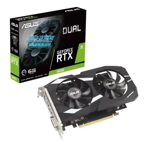 ASUS Dual GeForce RTX 3050 V2 8GB GDDR6 Graphics Card